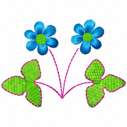 Flowers And Tree Embroidery Design 9 Flowers And Tree Embroidery Design 9